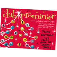 Club Prominier | Weihnachtskarte | Entwurf und Gestaltung | 2007